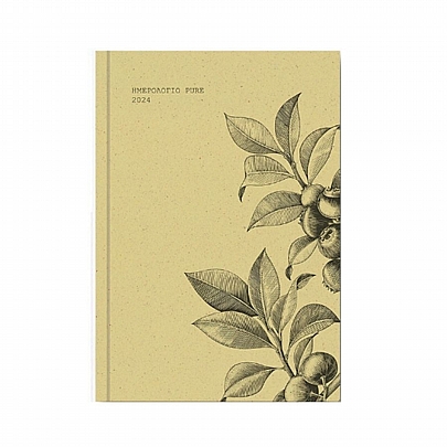 Ημερήσιο Ημερολόγιο Pure 2024 - Olive (14x21) - AdBook