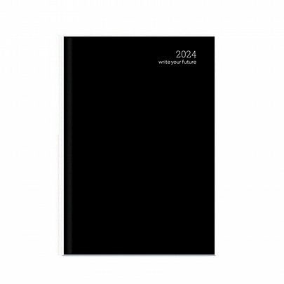 Ημερήσιο Ημερολόγιο Simple Velvet Edition 2024 - Black (14x21) - AdBook