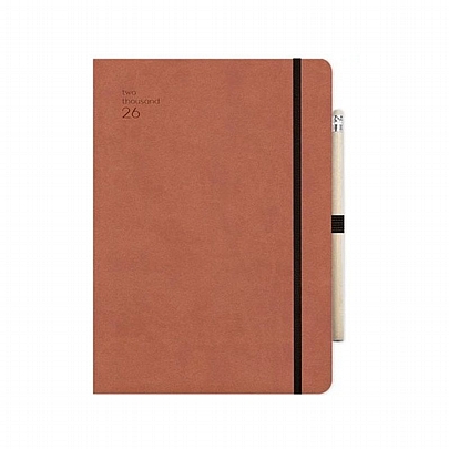 Ημερήσιο Ημερολόγιο με λάστιχο Handy 2026 - Tan (9x13) - AdBook Ημερήσιο Ημερολόγιο με λάστιχο Handy 2026 - Tan (9x13) - AdBook