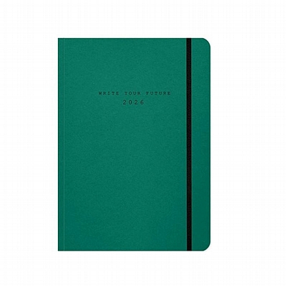 Ημερήσιο Ημερολόγιο με λάστιχο Eco Elastic 2026 - Mint (9x13) - AdBook