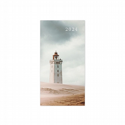 Εβδομαδιαίο Κάθετο Ημερολόγιο/Ατζέντα Aesthetic 2024 - Lighthouse (8.5x17) - AdBook