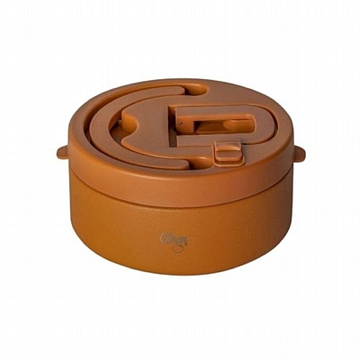 Φαγητοδοχείο θερμός από Χάλυβα με Διαχωριστικό - Caramel (400ml) - Citron