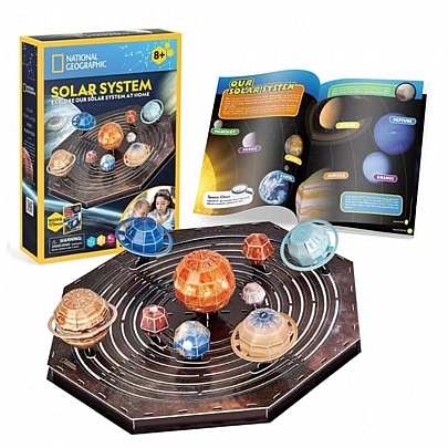 Παζλ 3D - National Geographic Solar System (173κ & Βιβλίο 36σελ) - CubicFun