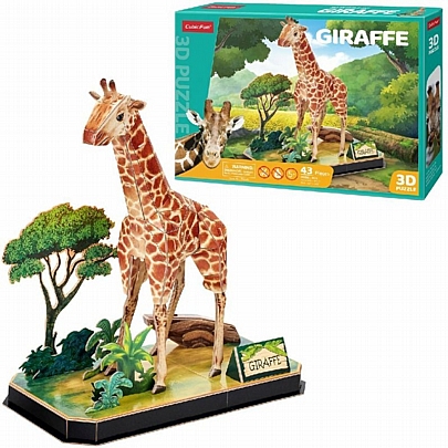 Παζλ 3D - Giraffe (43κ) - CubicFun