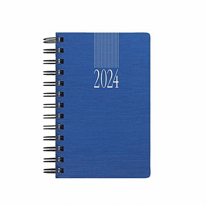 Ημερήσιο Ημερολόγιο Indiana Wire 2024 - Μπλε (11x16.5) - Theofylaktos