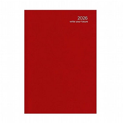 Εβδομαδιαίο Ημερολόγιο Simple Velvet Edition 2026 - Red (17x25) - AdBook