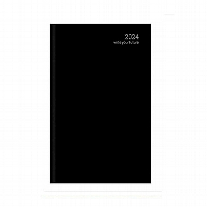 Ημερολόγιο Εβδομαδιαίο Simple Velvet Edition 2024 - Black (17x25) - AdBook
