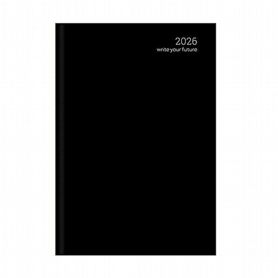 Εβδομαδιαίο Ημερολόγιο Simple Velvet Edition 2026 - Black (17x25) - AdBook