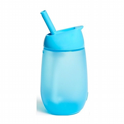 Ποτήρι με καλαμάκι Simple Clean Straw - Blue (296ml) - Munchkin