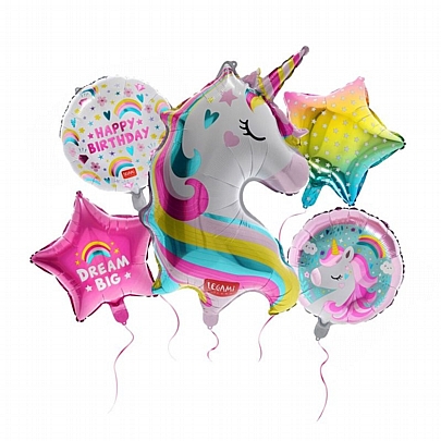 Σετ Μπαλονιών για Πάρτι - Unicorn (5τμχ.) - Legami