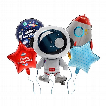 Σετ Μπαλονιών για Πάρτι - Space (5τμχ.) - Legami