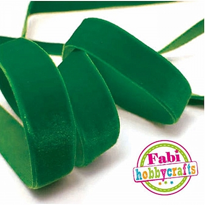 Κορδέλα Βελούδινη - Πράσινη (2.5cmx9m) - Fabi