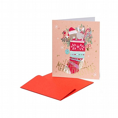 Χριστουγεννιάτικη Κάρτα με Φάκελο - Merry Christmas (7x7) - Legami