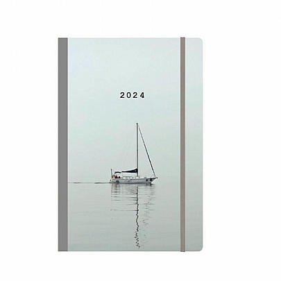 Hμερήσιο Ημερολόγιο με λάστιχο Trends Flexi 2024 - Sail Away (14x21) - Next
