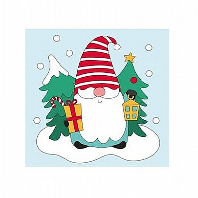 Διακοσμητικό Αυτοκόλλητο Gel για Τζάμια - Christmas Elf - Eurowrap