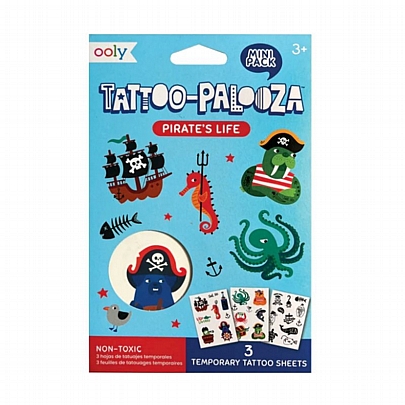 Τατουάζ για παιδιά - Pirate's Life - Ooly Tattoo Palooza