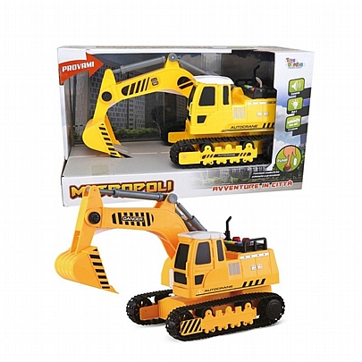 Μεγάλος Εκσκαφέας 1:12 (Με ήχο, Φως & Κίνηση μέσω Τριβής) - Metropoli