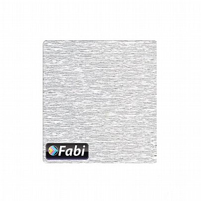 Χαρτί Γκοφρέ - Μεταλλικό Ασημί (50x200εκ.) - Fabi