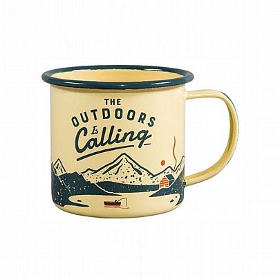 Κούπα Εμαγιέ - The Outdoors is Calling (325ml) - Gentlemen's Hardware