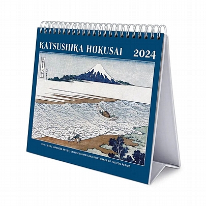 Μηνιαίο Επιτραπέζιο Ημερολόγιο 2024 Σπιράλ - Katsushika Hokusai (20x17) - Grupo Erik