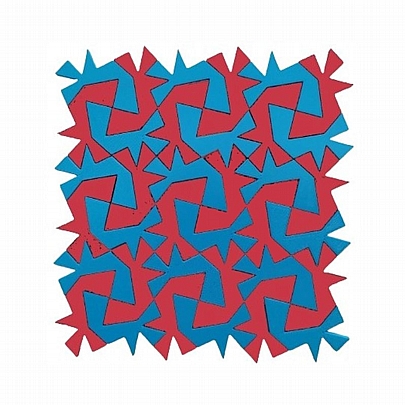 Wizzle Μαθηματικό Παζλ - Llama Κόκκινο & Γαλάζιο (40κ.) - Isometricks