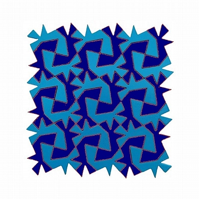 Wizzle Μαθηματικό Παζλ - Llama Μπλε & Γαλάζιο (40κ.) - Isometricks