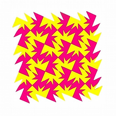 Wizzle Μαθηματικό Παζλ - Geo7 Ροζ & Κίτρινο (40κ.) - Isometricks