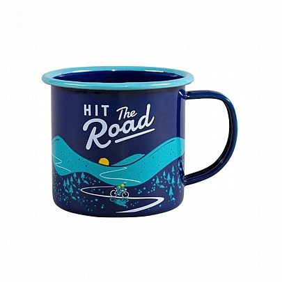 Κούπα Εμαγιέ - Hit The Road (325ml) - Gentlemen's Hardware