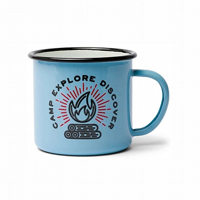 Κούπα Εμαγιέ - Camp Explore Discover (325ml) - Gentlemen's Hardware