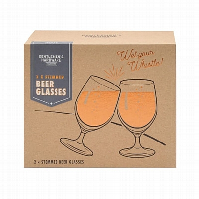 Σετ Ποτήρια Μπύρας Tulip από Γυαλί - Rock & Rool Whisky Glasses (230ml) - Gentlemen's Hardware