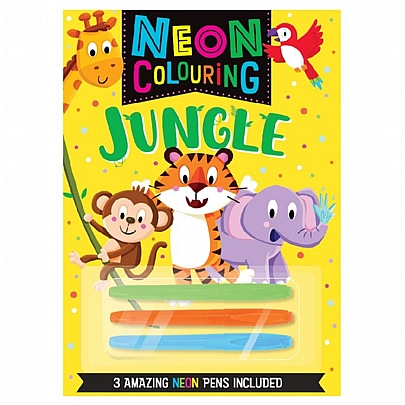 Neon Colouring 8: Jungle (Βιβλίο ζωγραφικής)