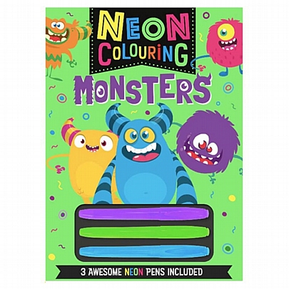 Neon Colouring 8: Monsters (Βιβλίο ζωγραφικής)