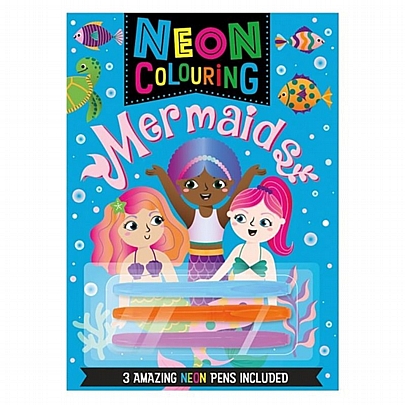 Neon Colouring 8: Mermaids (Βιβλίο ζωγραφικής)