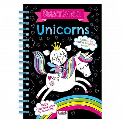 Βιβλίο ζωγραφικής & Scratch Art: Unicorns