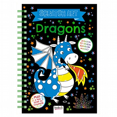 Βιβλίο ζωγραφικής & Scratch Art: Dragons