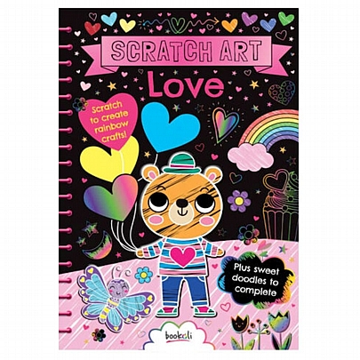 Βιβλίο ζωγραφικής & Scratch Art: Love