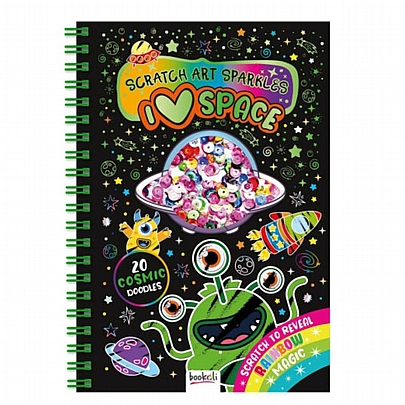 Βιβλίο ζωγραφικής & Scratch Art Sparkles: Space