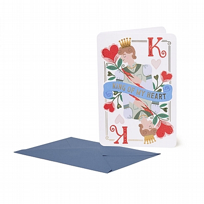 Ευχετήρια κάρτα με φάκελο - King of my Heart (11.5x17) - Legami