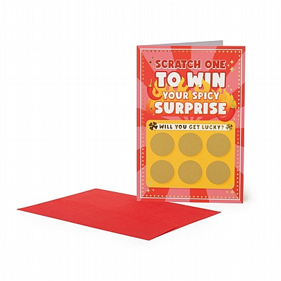 Ευχετήρια κάρτα με scratch & Φάκελο - To Win your Spicy Surprise (11.5x17) - Legami