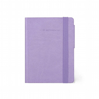 Σημειωματάριο λευκό με λάστιχο - Lavender (9x13) - Legami