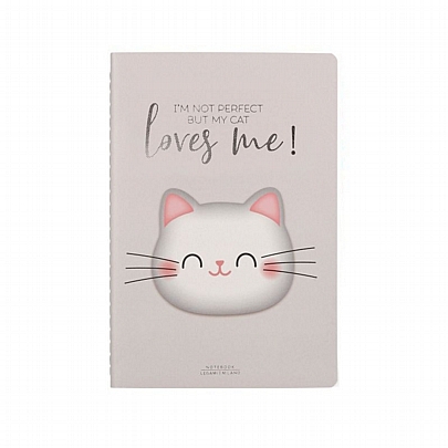 Σημειωματάριο ριγέ A5 - Kitty (14x21) - Legami