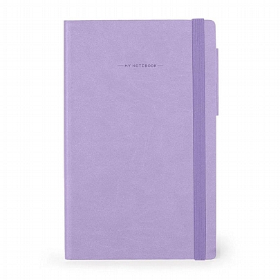 Σημειωματάριο Dotted με λάστιχο - Lavender (13x21) - Legami