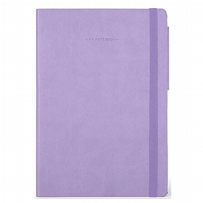 Σημειωματάριο ριγέ με λάστιχο - Lavender (17x24) - Legami