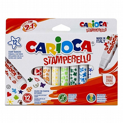 Μαρκαδόροι 12 χρωμάτων - Carioca Stamperello