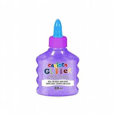 Glitter Glue - Neon Μοβ (88ml) - Carioca Glitter