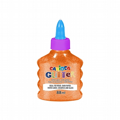Glitter Glue - Neon Πορτοκαλί (88ml) - Carioca Glitter