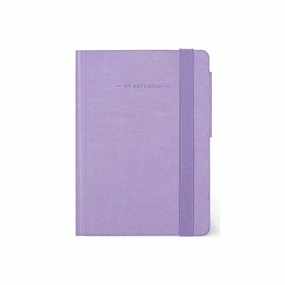 Σημειωματάριο ριγέ με λάστιχο - Lavender (9x13) - Legami