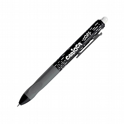 Στυλό που σβήνει με Κουμπί Ballpoint - Μαύρο (0.7mm) - Carioca Oops