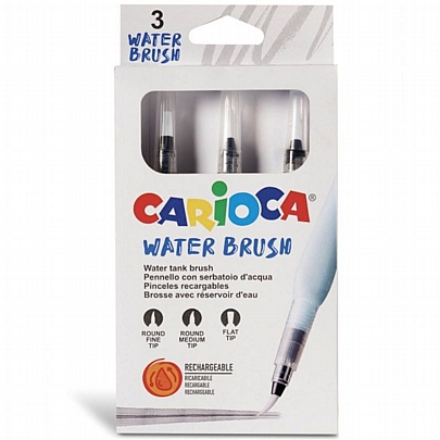 Πινέλα Νερού ζωγραφικής (3τμχ.) - Carioca Water Brush