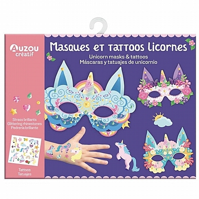 My Activity Pouch: Μάσκες & Τατουάζ Μονόκερων - Auzou